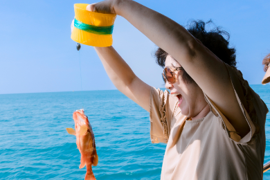 釣りにシュノーケルにアイランドホッピング！
3アイランド ボートツアー